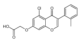 2-[5-chloro-3-(2-methylphenyl)-4-oxochromen-7-yl]oxyacetic acid Structure