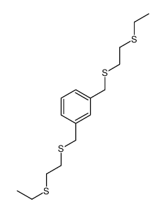 1,3-bis(2-ethylsulfanylethylsulfanylmethyl)benzene Structure