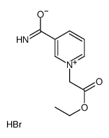 ethyl 2-(3-carbamoylpyridin-1-ium-1-yl)acetate,bromide结构式