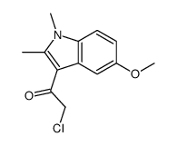 2-CHLORO-1-(5-METHOXY-1,2-DIMETHYL-1H-INDOL-3-YL)-ETHANONE structure