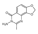 1,3-Dioxolo[4,5-h]quinazolin-6(7H)-one,7-amino-8-methyl- Structure