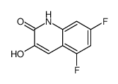 5,7-DIFLUORO-3-HYDROXYQUINOLIN-2(1H)-ONE结构式