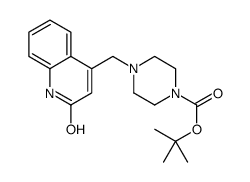 tert-butyl 4-[(2-oxo-1H-quinolin-4-yl)methyl]piperazine-1-carboxylate结构式