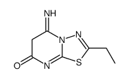 2-ethyl-5-imino-[1,3,4]thiadiazolo[3,2-a]pyrimidin-7-one结构式
