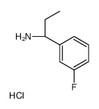 (R)-1-(3-氟苯基)丙烷-1-胺盐酸盐结构式