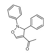 1-(2,3-Diphenyl-2,3-dihydro-4-isoxazolyl)ethanone structure