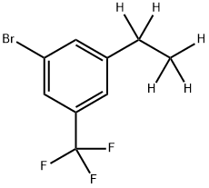 3-Trifluoromethyl-5-(ethyl-d5)-bromobenzene结构式