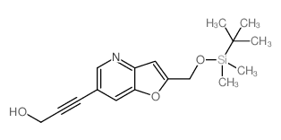 3-(2-((tert-Butyldimethylsilyloxy)methyl)furo[3,2-b]pyridin-6-yl)prop-2-yn-1-ol picture