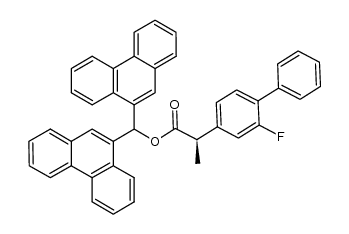(R)-flurbiprofen di(9-phenanthryl)methyl ester结构式