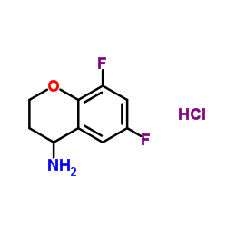 6,8-DIFLUORO-CHROMAN-4-YLAMINE HYDROCHLORIDE结构式