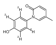 5-methyl-1-(2,3,5,6-tetradeuterio-4-hydroxyphenyl)pyridin-2-one Structure
