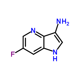 3-Amino-6-fluoro-4-azaindole结构式