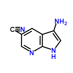 3-Amino-5-cyano-7-azaindole结构式