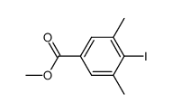 4-碘-3,5-二甲基苯甲酸甲酯结构式