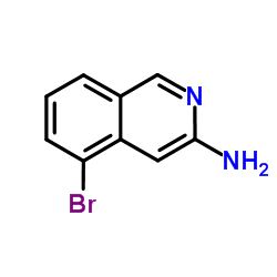 5-Bromo-3-isoquinolinamine structure