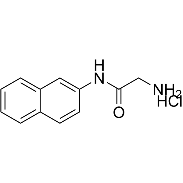甘氨酸β-萘基酰胺盐酸结构式