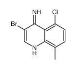 4-Amino-3-bromo-5-chloro-8-methylquinoline结构式