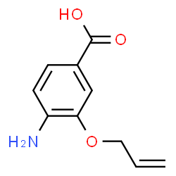 Benzoic acid, 4-amino-3-(2-propenyloxy)- (9CI)结构式