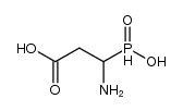 Propanoic acid,3-amino-3-(hydroxyphosphinyl)- Structure