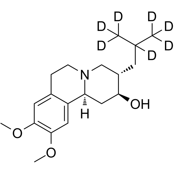 trans-Dihydro Tetrabenazine-d7结构式