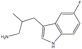 3-(5-Fluoro-1H-indol-3-yl)-2-methyl-propylamine Structure