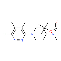 2-Methyl-2-propanyl [1-(6-chloro-4,5-dimethyl-3-pyridazinyl)-4-piperidinyl]methylcarbamate Structure