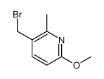 3-(bromomethyl)-6-methoxy-2-methylpyridine structure