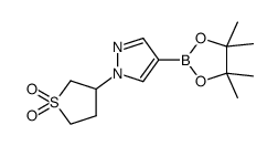 Racemic 1-(1,1-dioxidotetrahydrothiophen-3-yl)-4-(4,4,5,5-tetramethyl-1,3,2-dioxaborolan-2-yl)-1H-pyrazole Structure
