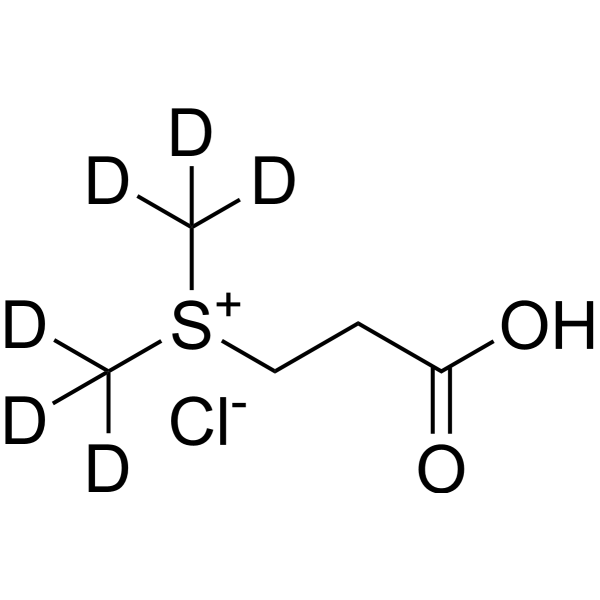 (2-Carboxyethyl)dimethylsulfonium-d6 chloride structure