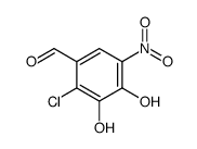 2-Chloro-3,4-dihydroxy-5-nitrobenzaldehyde结构式