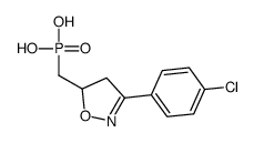 [3-(4-chlorophenyl)-4,5-dihydro-1,2-oxazol-5-yl]methylphosphonic acid Structure