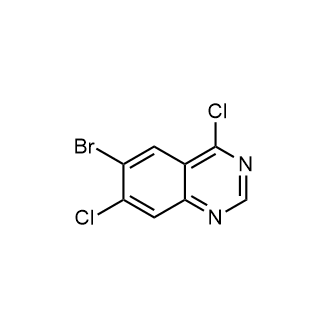 6-溴-4,7-二氯喹唑啉结构式