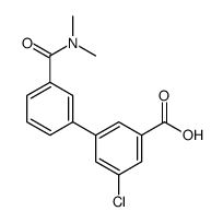 3-chloro-5-[3-(dimethylcarbamoyl)phenyl]benzoic acid Structure