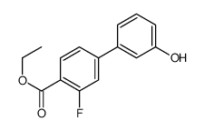 ethyl 2-fluoro-4-(3-hydroxyphenyl)benzoate Structure