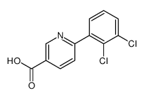 6-(2,3-dichlorophenyl)pyridine-3-carboxylic acid结构式