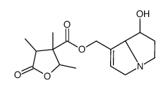 (7-hydroxy-5,6,7,8-tetrahydro-3H-pyrrolizin-1-yl)methyl 2,3,4-trimethyl-5-oxooxolane-3-carboxylate Structure