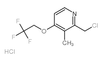 2-chloromethyl-3-methyl-4-(2,2,2-trifluoroethoxy)pyridine hydrochloride Structure