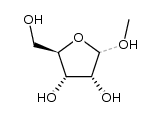 1-O-methyl-α/β-D-ribofuranoside Structure