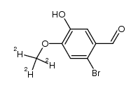 2-bromo-5-hydroxy-4-(methoxy-d3)benzaldehyde Structure