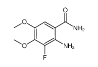 2-Amino-3-Fluoro-4,5-Dimethoxybenzamide结构式