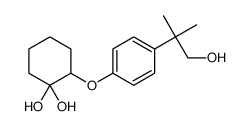 2-[4-(1-hydroxy-2-methylpropan-2-yl)phenoxy]cyclohexane-1,1-diol Structure