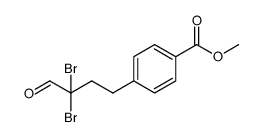 methyl 4-(3,3-dibromo-4-oxobutyl)benzoate结构式
