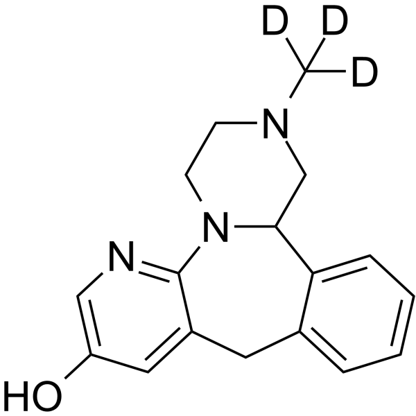 8-Hydroxy Mirtazapine-d3结构式