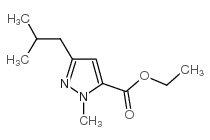 3-异丁基-1-甲基-1H-吡唑-5-羧酸乙酯结构式