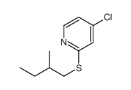 4-chloro-2-(2-methylbutylsulfanyl)pyridine Structure