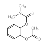 [2-(dimethylthiocarbamoyloxy)phenyl] acetate structure