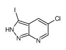 5-氯-3-碘-1H-吡唑并[3,4-b]吡啶结构式