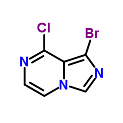 IMidazo[1,5-a]pyrazine, 1-bromo-8-chloro-结构式
