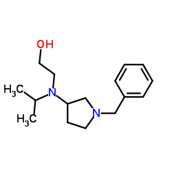 2-[(1-Benzyl-3-pyrrolidinyl)(isopropyl)amino]ethanol结构式