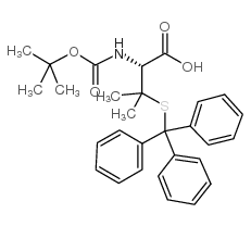 N-[叔丁氧羰基]-3-[(三苯基甲基)硫基]-L-缬氨酸图片
